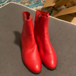 RED BOOT brand new worn once (to small)